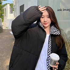 时尚短款立领棉服面包服格子内衬设计感棉衣C270-P95，男装棉衣，星座911-2(原星座613-2）