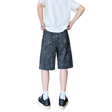 现货得物夏季蛇纹迷彩五分工装牛仔短裤男女K5918-特P35控59，男装牛仔裤，星座205