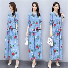 2021春秋季新款时尚气质休闲舒适两件套，女装套装/套裙，魅影