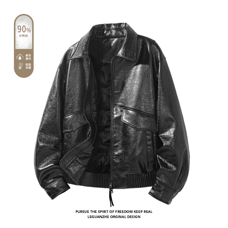 2025冬季新款港风白底大码90%白鸭绒羽绒服M-4X6602-特P259,男装羽绒服,电商A022