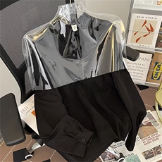 美式衬衫拼接毛衣假两件针织衫YM011P55，男装针织衫/毛衣，星座1116-2