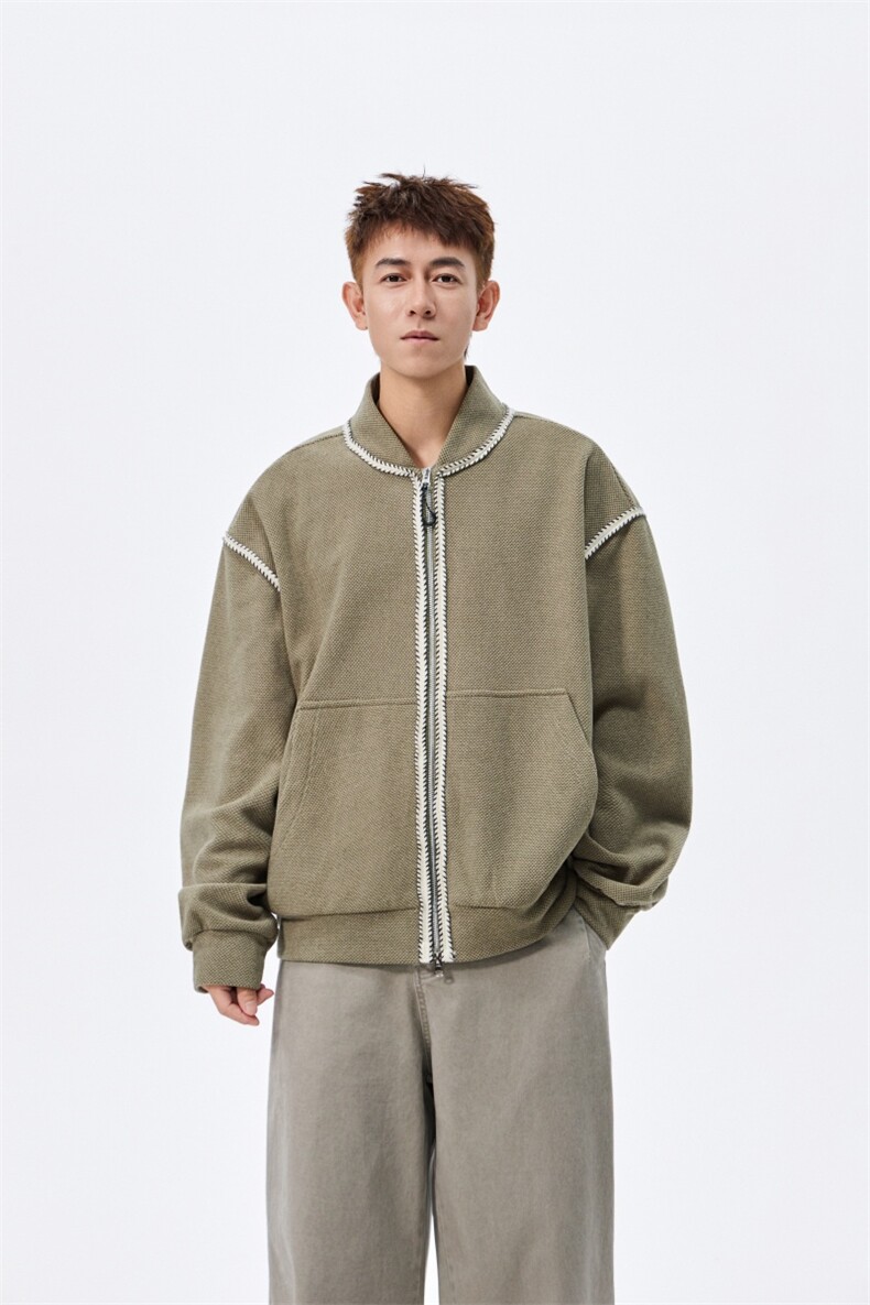 25新款港风时尚阳离子双色蜂巢个性宽松大码卫衣WY715-P6599,男装卫衣,电商B306