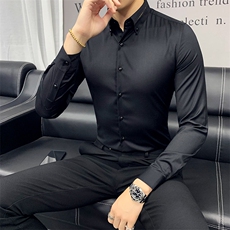 2021春装英伦风衬衫男长袖衬衣韩版修身款A470-CS41，男装衬衫，电商A207