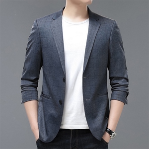 DW23166春季新款西装男西服简约外套西服商务休闲小西装单西P150图片