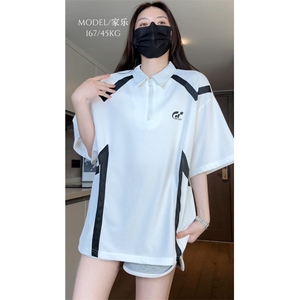抖音品质！重磅夏季美式冰丝POLO衫男潮流宽松短袖XP2405-P45控68图片