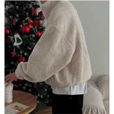 翻领灯芯绒宽松棉服男士秋季新款重工加厚高克重毛绒短款夹克外套，男装夹克，星座710