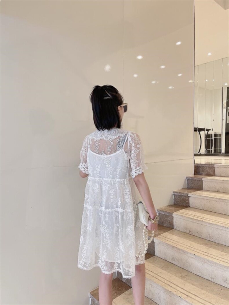 2021夏季纱连衣裙，女装连衣裙，漫迪MD