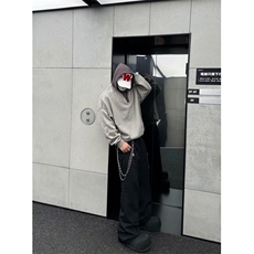 【有货】C80LL-特P40假两件拼接针织连帽卫衣外套男，男装卫衣，星座1007（原301D）