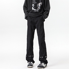 加长版裤子男高个子春秋微喇牛仔裤185cm110直筒KZ015P60加绒P70，男装牛仔裤，电商B312