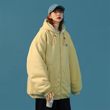 MY205-P85   加厚卫衣棉衣羊羔毛棉服羊羔绒中性外套图片