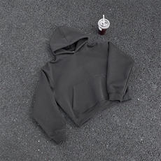 现货短宽纯色连帽boxy版型460克重磅卫衣特P48WY88421，男装卫衣，电商A421