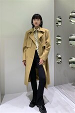 秋季新款极简垫肩风衣，女装风衣，AUDREY WANG