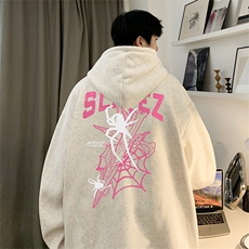 抖音得物供货可提供视频秋冬重磅美式宽松连帽卫衣DL1902，男装卫衣，电商A486