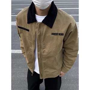 【有货】DJKF201-P75美式复古字母刺绣底特律工装夹克男外套图片