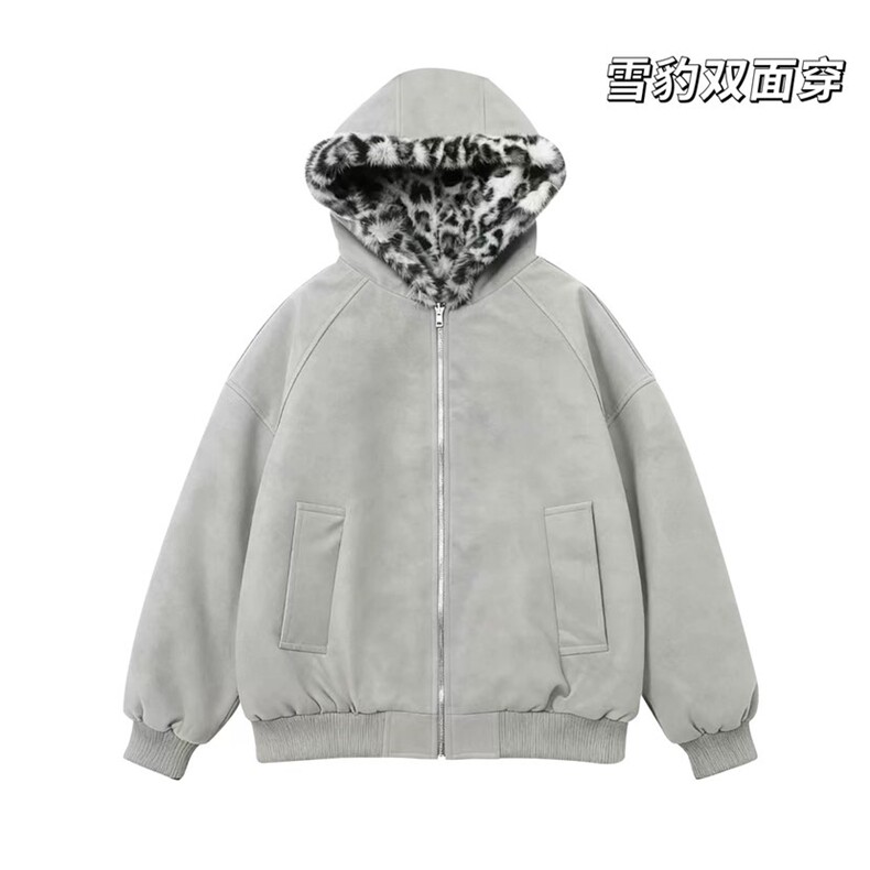 有货DMF8228-批125双面穿豹纹荔枝纹PU皮座山豹加绒,男装卫衣,星座603-2