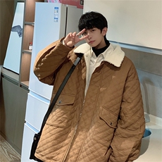 抖音2025重磅美式潮牌潮高中生工艺棉服外套A170-M826-TP85，男装棉衣，电商A170