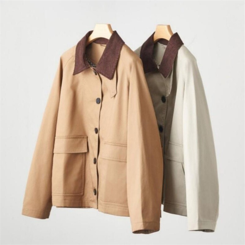 2025年秋季时尚百搭通勤简约休闲斜纹短外套，女装短外套，致织羊绒