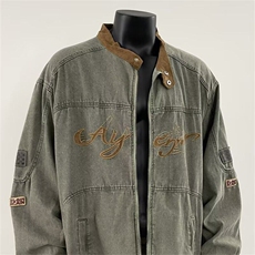 美式赛车服外套男春秋潮牌痞帅宽松休闲立领拉链夹克衫W6009-P82，男装夹克，星座412-2