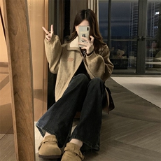 C868-P110毛毛翻领夹棉毛呢外套女冬2025新款宽松小个子夹克上衣，男装夹克，星座911-2(原星座613-2）