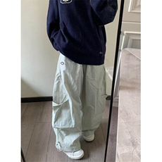 春款高密塔丝隆弯刀裤工装裤女美式高街直筒休闲裤KB628，男装休闲裤，星座1116A（原606A-3）