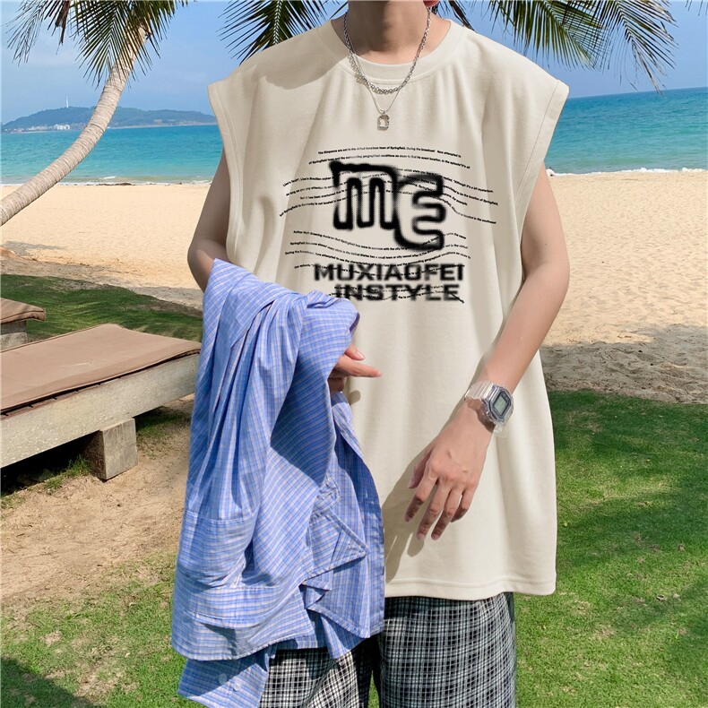 量大图低自动【有货】纯棉背心HD019-1-BX2592-P20，男装背心/马甲，电商019-1