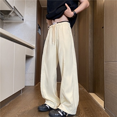 2026夏季新款假两件多巴胺宽松阔腿休闲裤B315-K25569-特p35控68，男装休闲裤，电商B315