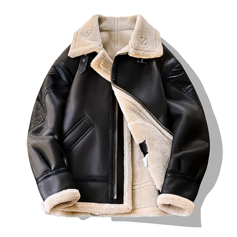 加绒加厚棉衣男皮毛一体男士休闲棉袄棉服潮A266-MY066-P235，男装棉衣，电商A266