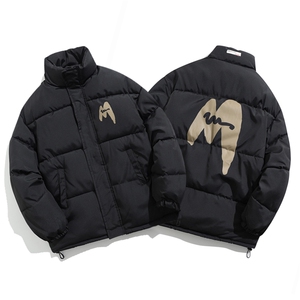 情侣棉衣新款立领面包服M字母棉服棉袄外套3352-P65控98量大有差图片