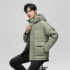 2025冬装夹克男短款加厚羽绒服外套青年夹克休闲时尚男YR807-P120，男装羽绒服，星座1210A