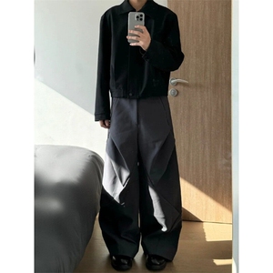 HR52LL-特P45  cleanfit解构风西裤男垂坠感高级感裤子图片