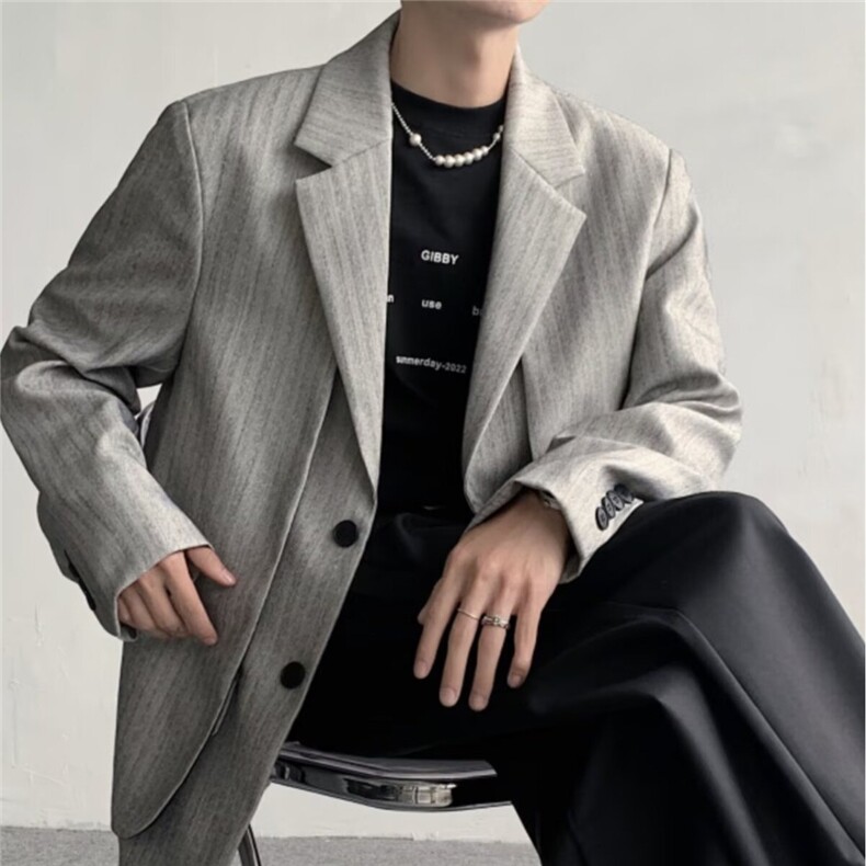 2026春商务单西领小西装西服外套上衣XZ3102，男装西服套装，星座1108