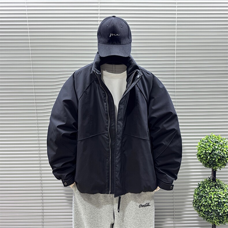 2025新标90白鸭绒时尚休闲短款立领男冬季加厚羽绒服302-P280,男装羽绒服,钱塘708(原3018)