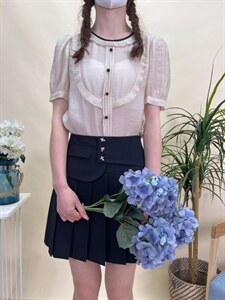 现货夏季新款质地衬衫,女装衬衫,蘑小菇