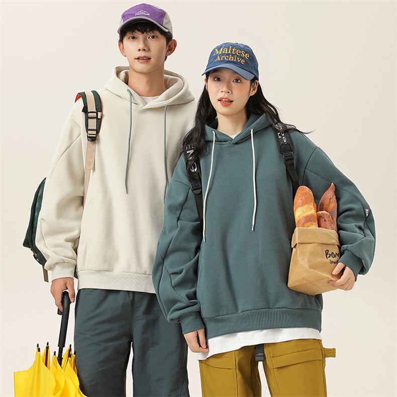 2025冬季新款男装日系潮牌华夫格宽松休闲卫衣加厚卫衣WY626-F96,男装卫衣,电商A101（原外27）