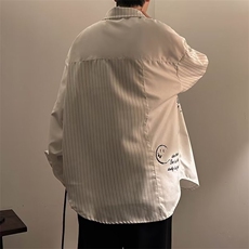 方领宽松型百搭长袖衬衫气质青春流行男LC45P36，男装衬衫，星座1116-2