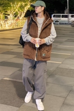 冬款加棉加厚连帽棉服宽松马甲背心棉衣外套男士8130-P95控价118，男装背心/马甲，电商A441-1