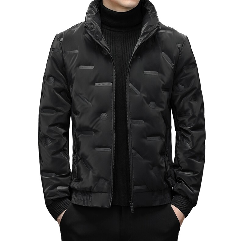 AK15815钱塘2020-3时尚休闲简约冬季厚款中年男士羽绒服P140,男装羽绒服,钱塘207-3