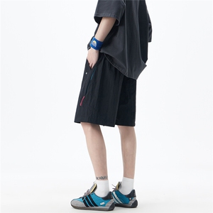 透气拉链设计冰丝短裤男夏款2025新款中裤815A-DK26-P40控68图片