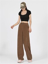 秋冬季拖地裤直筒欧棉绒X7152203P40控60，女装休闲裤，星座715