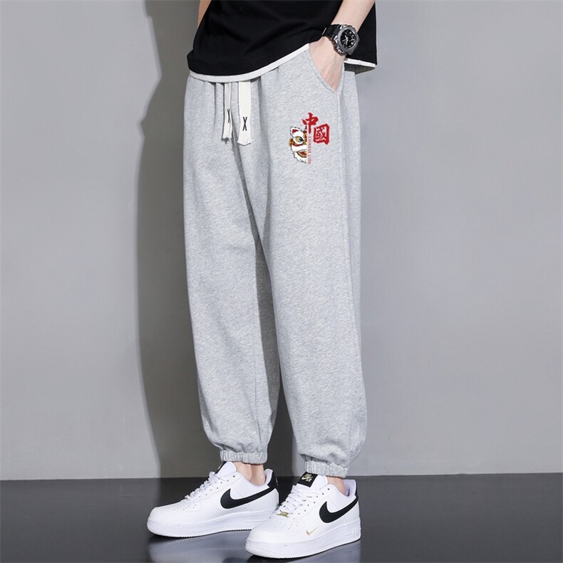 夏季新款现货潮流青少年宽松印花休闲九分裤1210-2-K910-P15,男装休闲裤,星座1816-2（原1210–2）