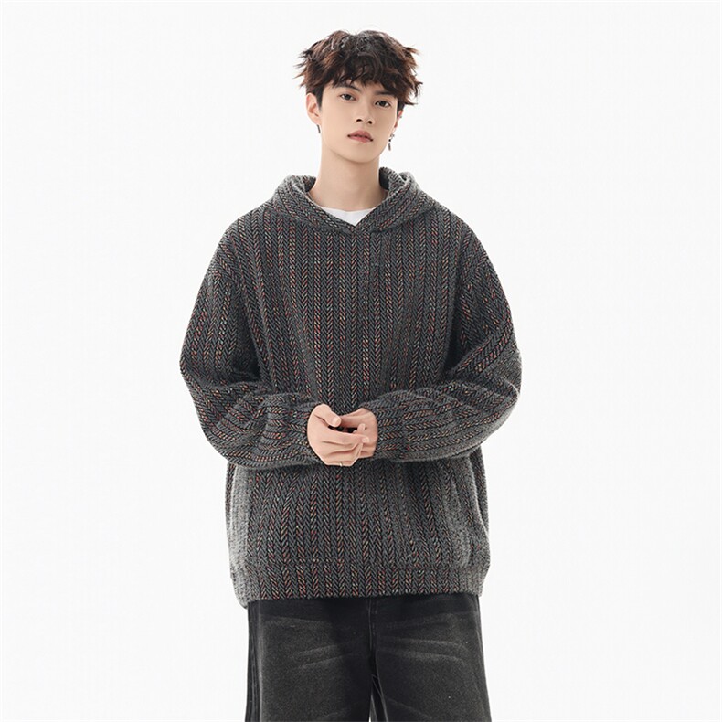 YK86120-P65聚酯纤维78.3%锦纶21.7%针织连帽卫衣男款秋冬款,男装卫衣,电商A086-1