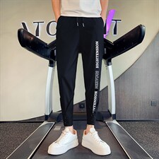 痞帅潮牌男裤子夏季薄款九分裤男士休闲裤网红束脚裤A10-P45，男装休闲裤，星座712-1