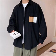 长袖衬衫春款男港风潮流C725P32,男装衬衫,星座1116-2