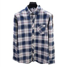 高档春秋款全棉磨毛格子衬衫欧美男装中老年男装长袖衬衣休闲上衣，男装衬衫，星座506A