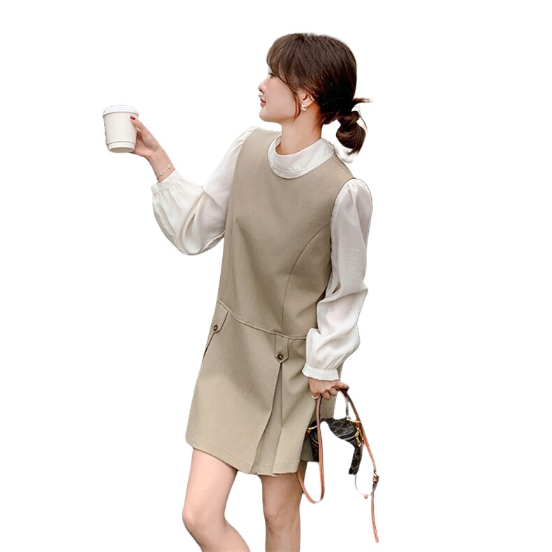现货新款衬衫背心裙套装25023P155K238,女装套装/套裙,2D035