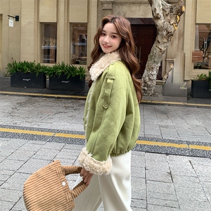 新款 现货 肤白色 小个子 皮毛一体外套 2C277-9521-P210-K318图片