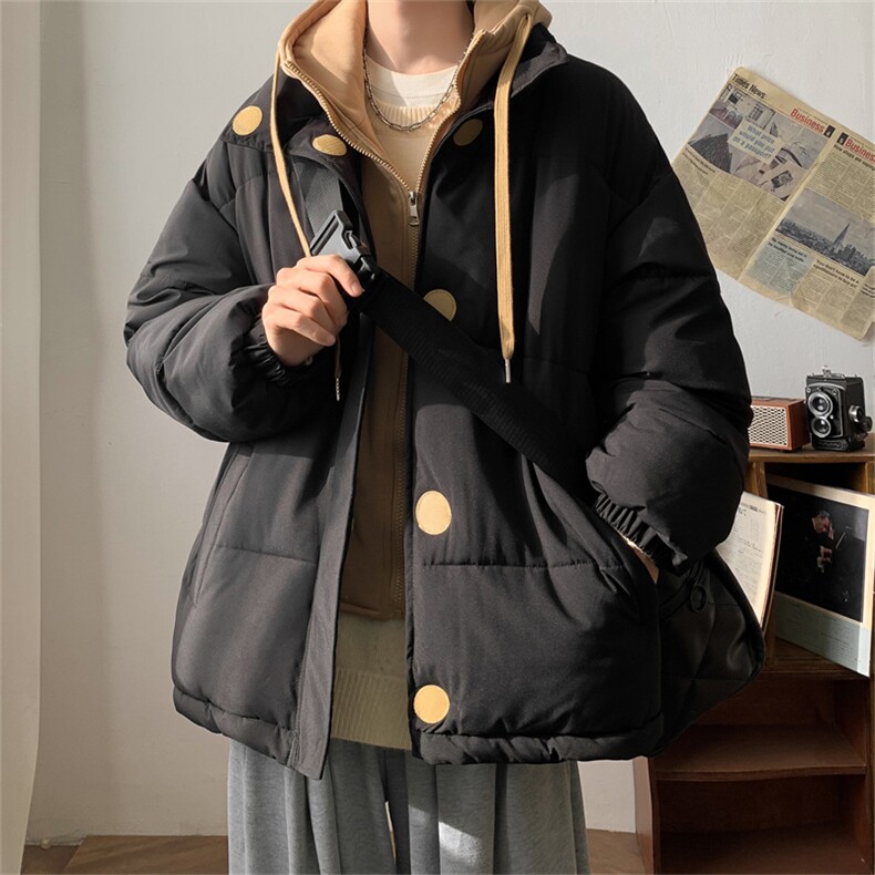 1506-1/M325/P88假两件棉衣男冬季加厚棉袄学生羽绒棉服外套1,男装棉衣,星座1506-1