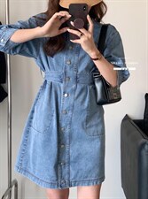 2022春夏新款显瘦气质减龄牛仔裙，其它，香丽迪1