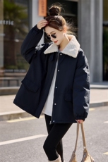 小个子毛领加厚羽绒服女士2025年冬新款韩版休闲宽松学生保暖外套，女装羽绒服，意芙