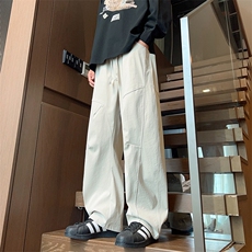 美式铆钉弯刀裤男秋季新款2025宽松潮牌工装裤子-A2270TP45控79，男装休闲裤，电商B241